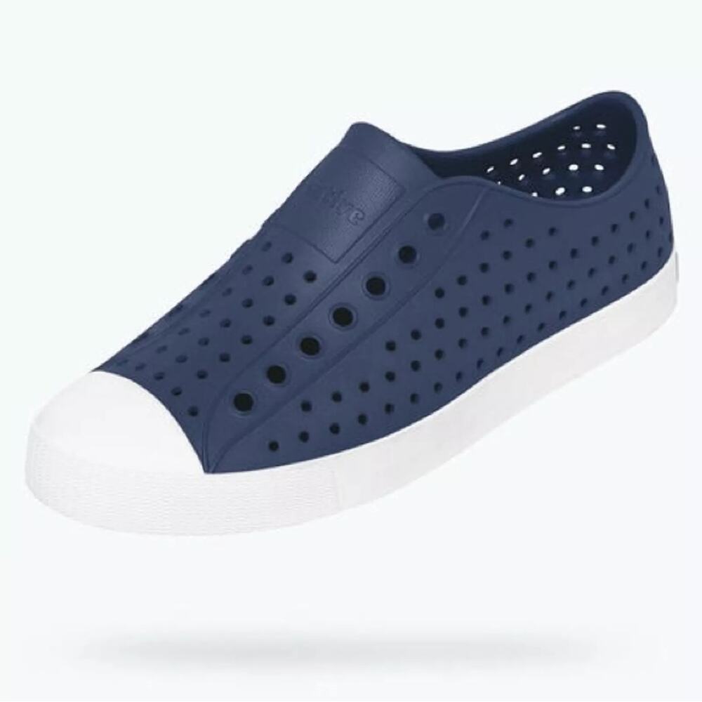 NEW Native Kids Jefferson Shoes Girls Boys Kids Regatta Blue White J2